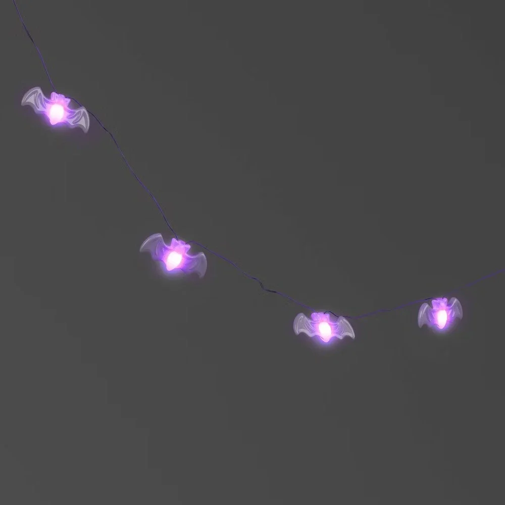 Hyde and Eek IRIDESCENT BAT STRING LIGHTS‎ Indoor/ Outdoor Halloween Decorations